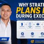 Why strategic plans fail during execution featuring Mentor Myron Sta. Ana, Your Strategy Guy, explaining weak alignment, unclear KPIs, poor accountability, and lack of follow-through in strategy implementation
