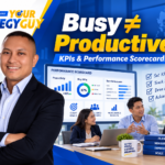 Mentor Myron Sta. Ana explaining how KPIs and performance scorecards help Philippine organizations turn busy employees into productive, measurable results